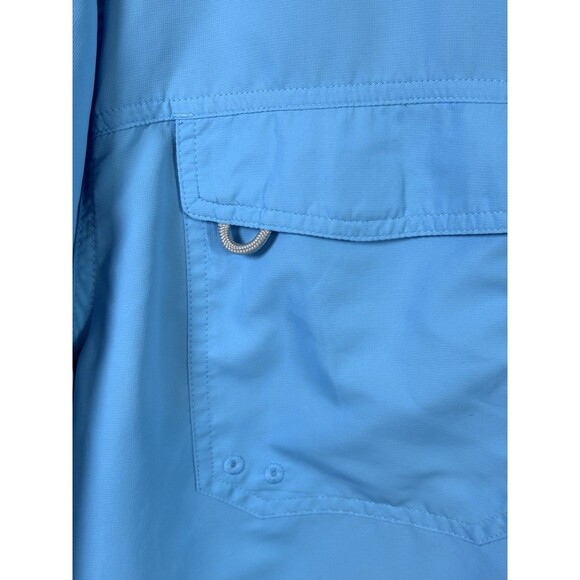 RealTree Fishing Shirt Mens XL Light Blue Button Up Vented Pockets Lightweight - Picture 15 of 16